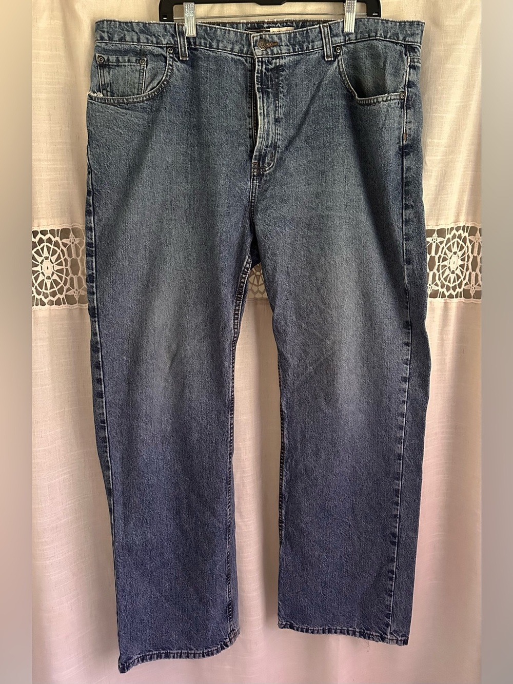 St. John's Bay Men's Straight-Leg Blue Jeans